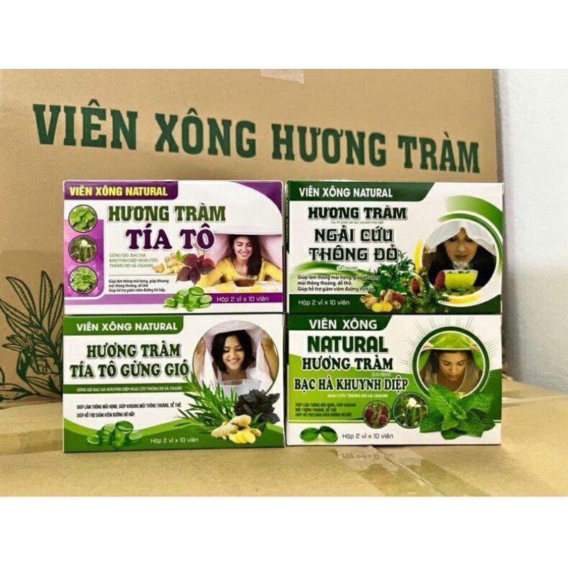 Viên Xông Natural Hương Tràm ( Hộp 2 Vỉ x10/viên)