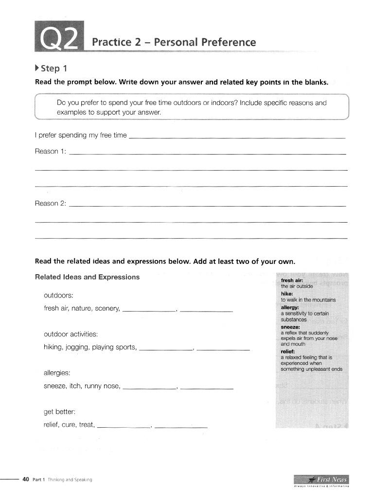 Developing Skills For The Toefl IBT - Speaking