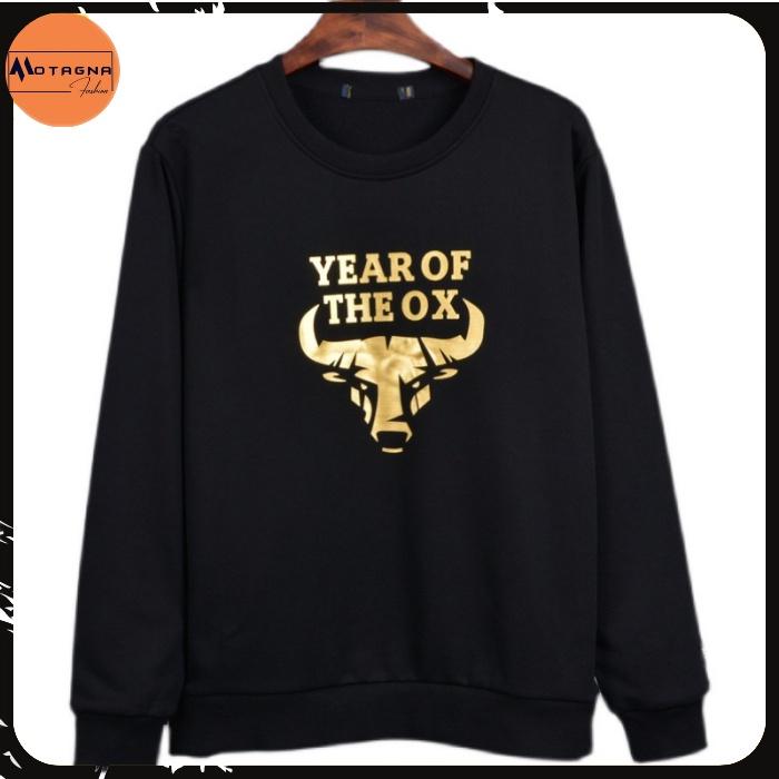 Áo sweater nam cổ tròn, Áo thu đông chất đẹp kiểu dáng trẻ trung in YEAR OF mã NZ616