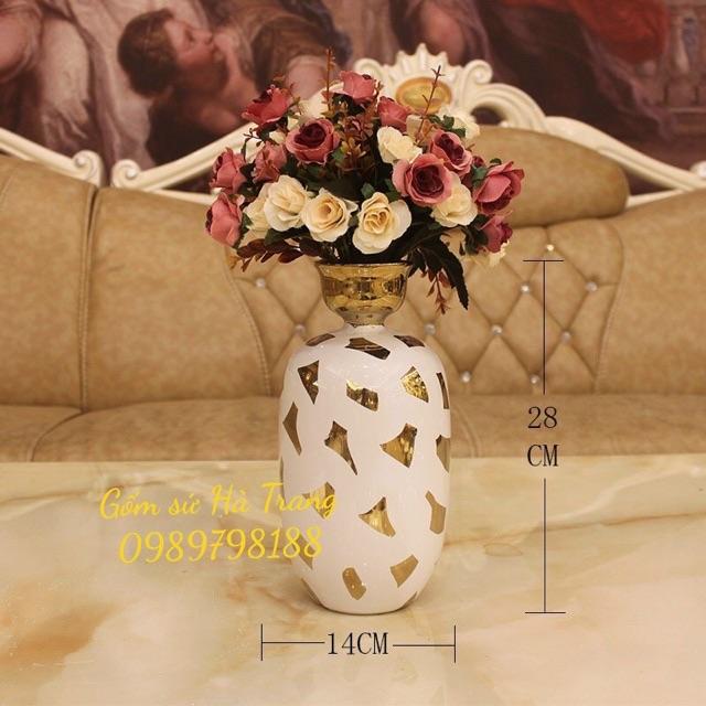Set 3 lọ decor gốm sứ hàng nhập cao cấp
