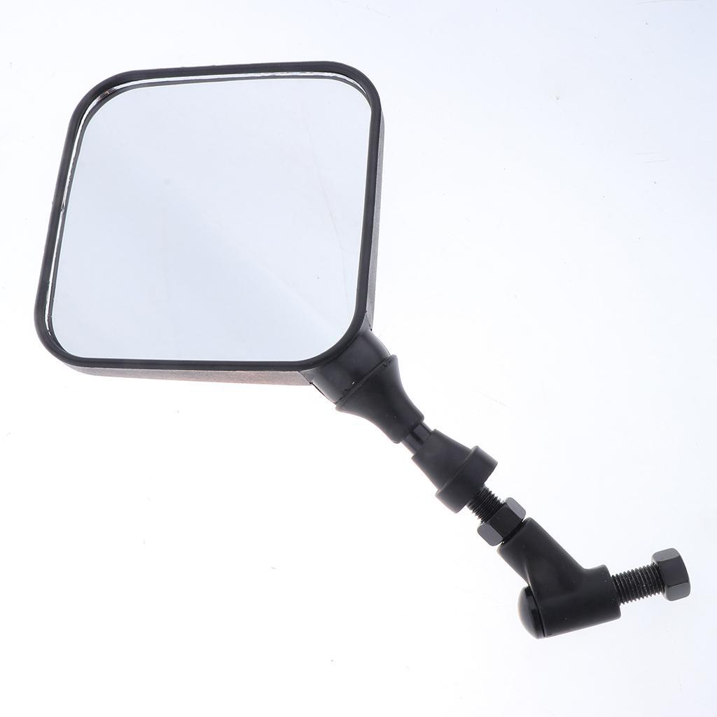 2 Pieces Colorful Rear View Side Mirrors Universal suit for Motorcycle Cruiser Chopper ATV Scooter, Black