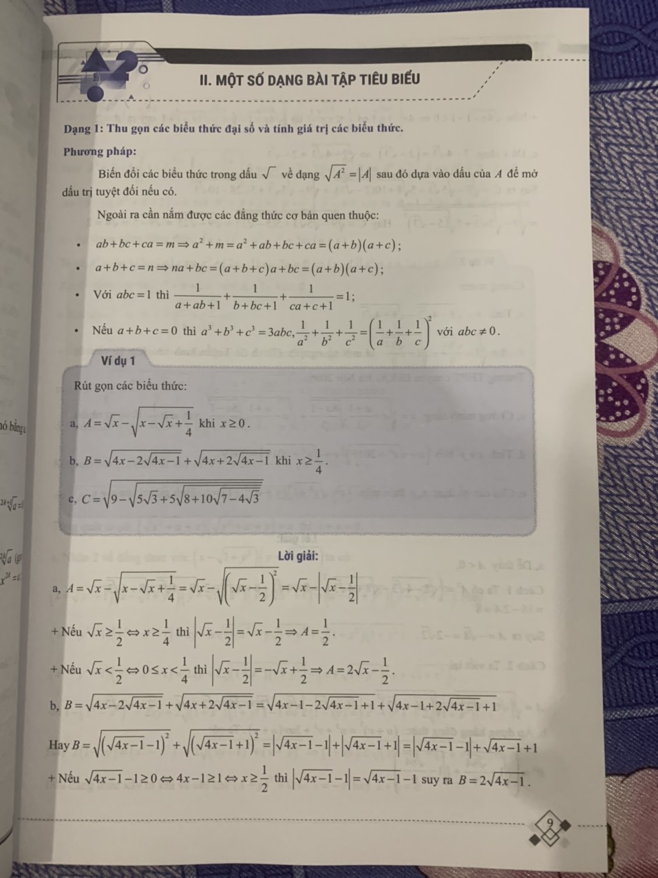 Sách - Tổng hợp Chuyên đề trọng tâm thi vào 10 Chuyên &amp; học sinh giỏi Đại Số 9