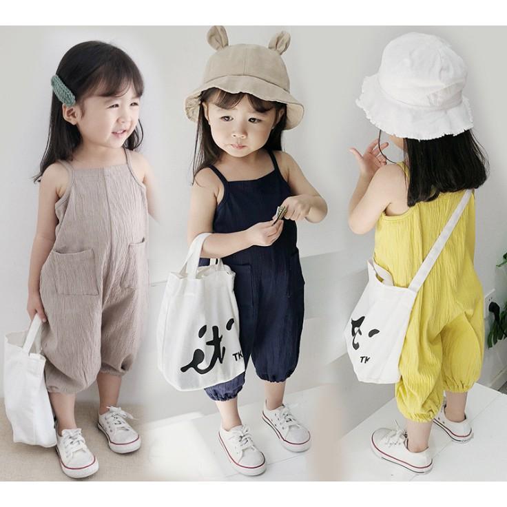 Yếm Linen Dài hai dây cho bé Y13DL073