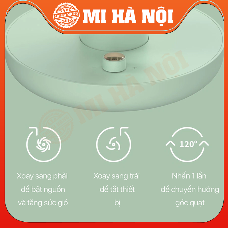 Quạt tích điện để bàn Xiaomi 3Life 209 chính hãng - hàng chính hãng