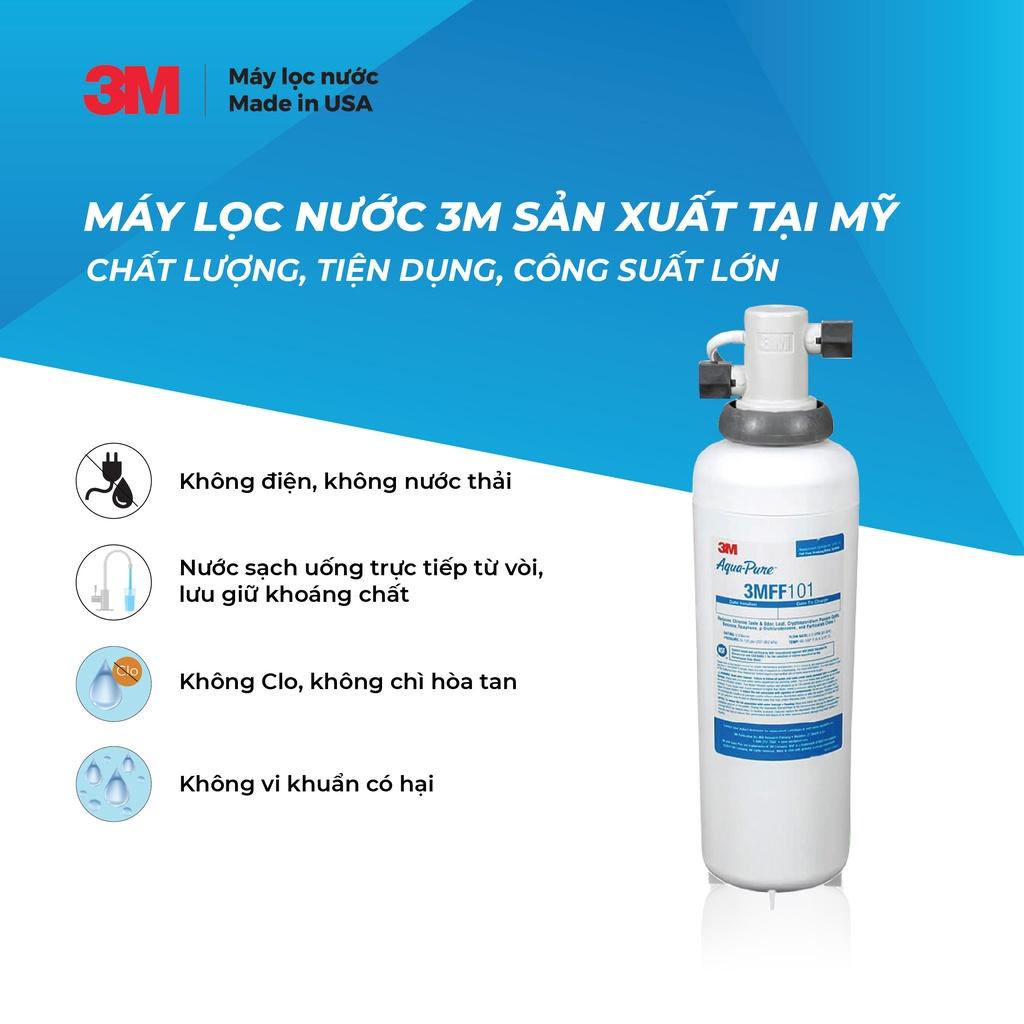 Máy Lọc Nước 3M FF100 Hàng Chính Hãng Công Suất 22,712L Không Dùng Điện (Không Kèm Vòi)