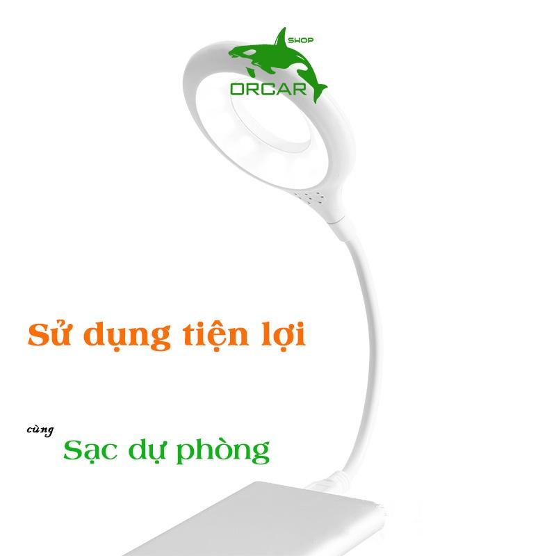 Đèn đọc sách mini USB ánh sáng trắng 2.5W 12 bóng LED