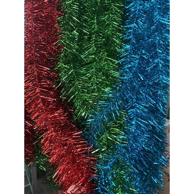 Com bo 10 Dây kim tuyến xù chiếc dài trang trí tiệc Noel, Tết, gói qùa