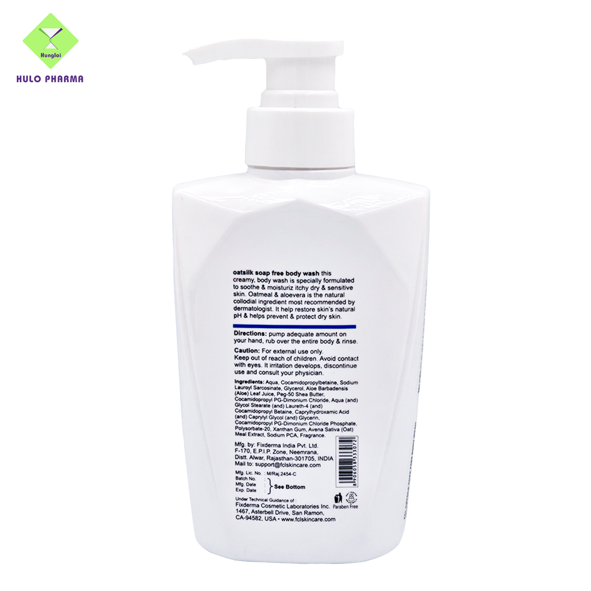 Sữa Tắm Dưỡng Ẩm Cho Da Nhạy Cảm Fixderma FCL Oatsilk Soap Free Body Wash (400ml)