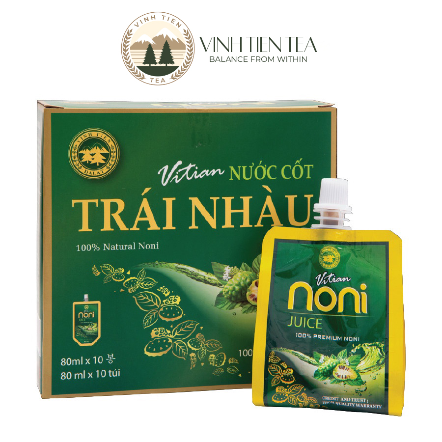 Nước Cốt Nhàu Cỏ Ngọt Vĩnh Tiến - Noni Fruit - Giảm đau xương khớp, chống viêm, làm đẹp da.