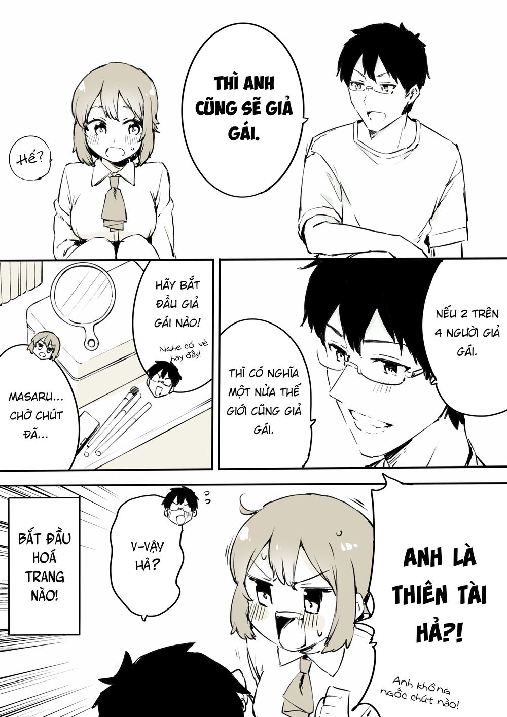 mình không thể ngừng crossdress được... chapter 23 4