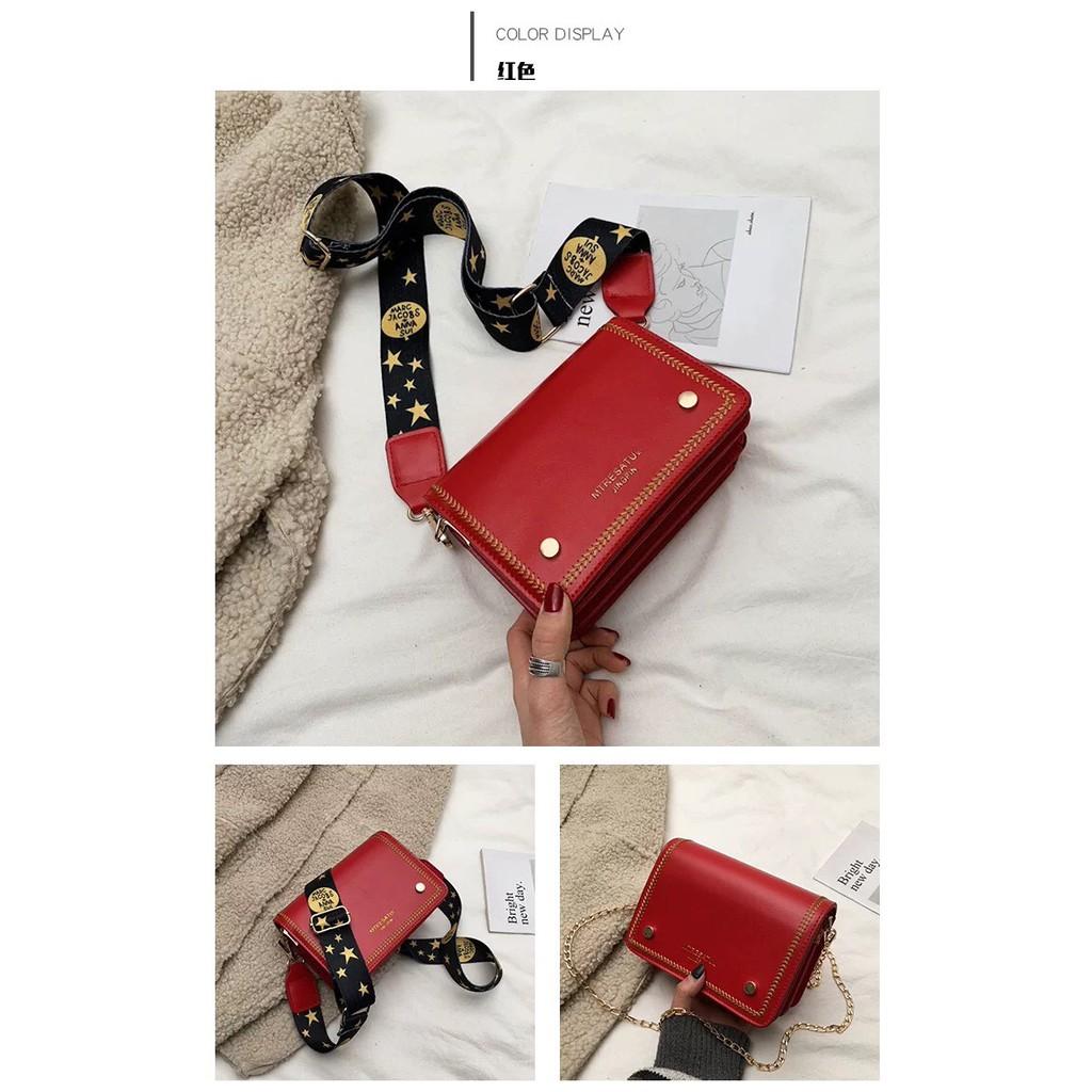 TÚI ĐEO CHÉO MINI ULZZANG THỜI TRANG NỮ CAO CẤP DÂY ĐEO CHÉO LỤA BẢN TO PHỤ KIỆN THỜI TRANG