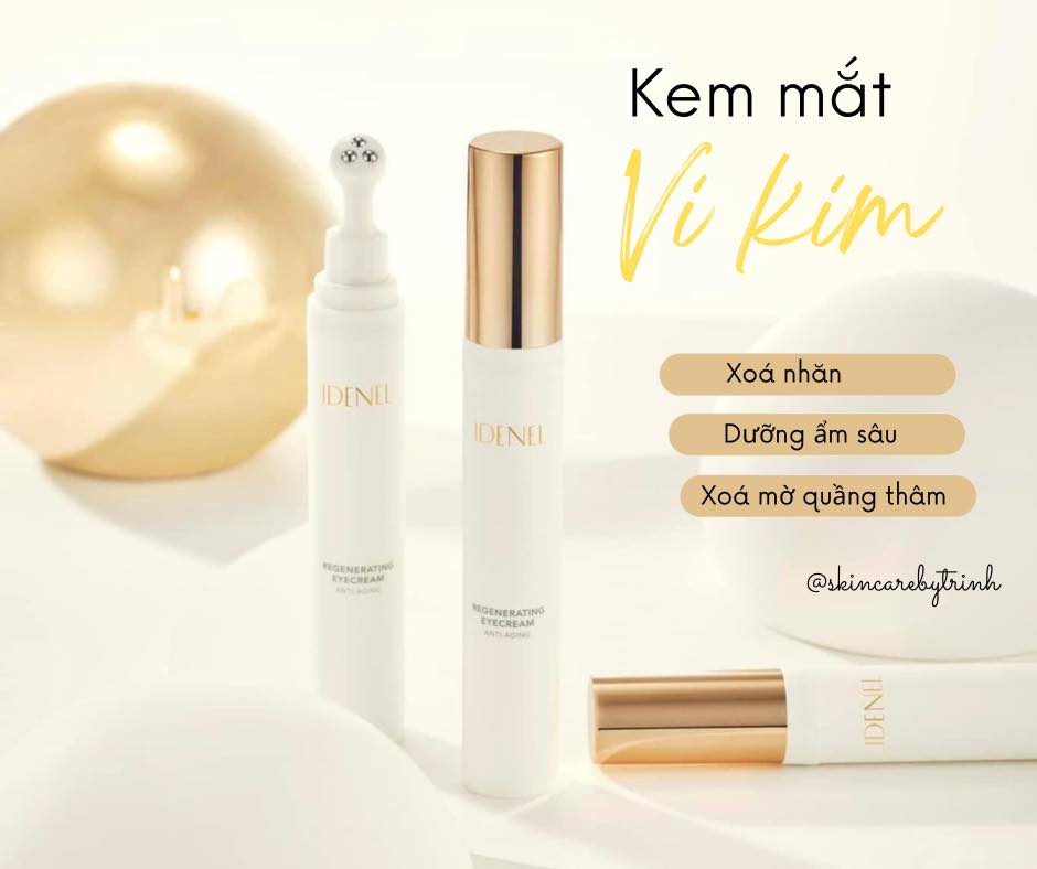 Kem mắt vi kim IDENEL 20ml - kết hợp giữa công nghệ vi kim sinh học và peptide - xóa nhăn Giảm quầng thâm, bọng mắt