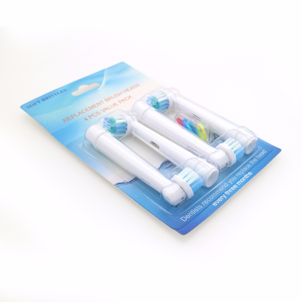 Bộ 4 đầu bàn chải đánh răng  điện - cho máy Braun Oral B – Làm sạch nướu, hết viêm nha chu – Tác động kép – Xuất xứ: Anh