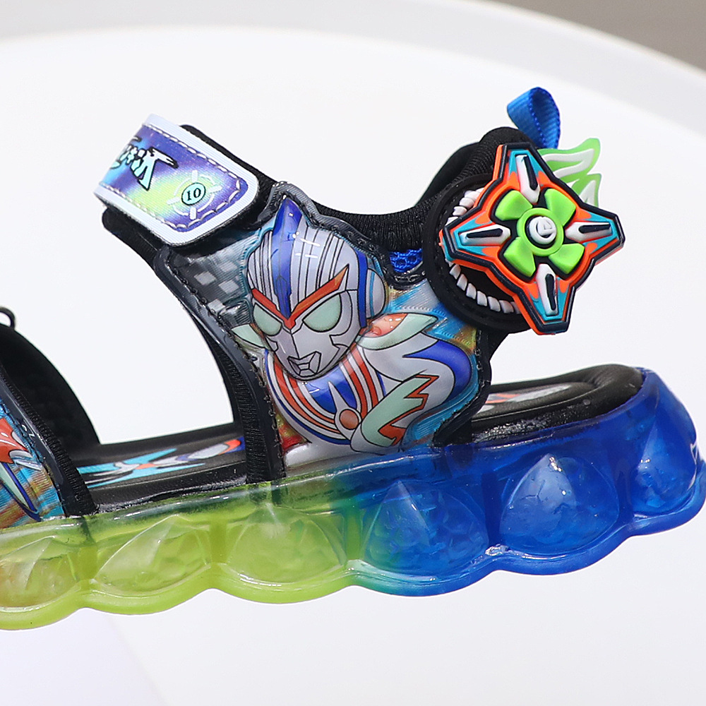 Giày Sandal quai hậu cho bé trai, thể thao siêu nhẹ, chống trơn trượt, có đèn – GSD9080