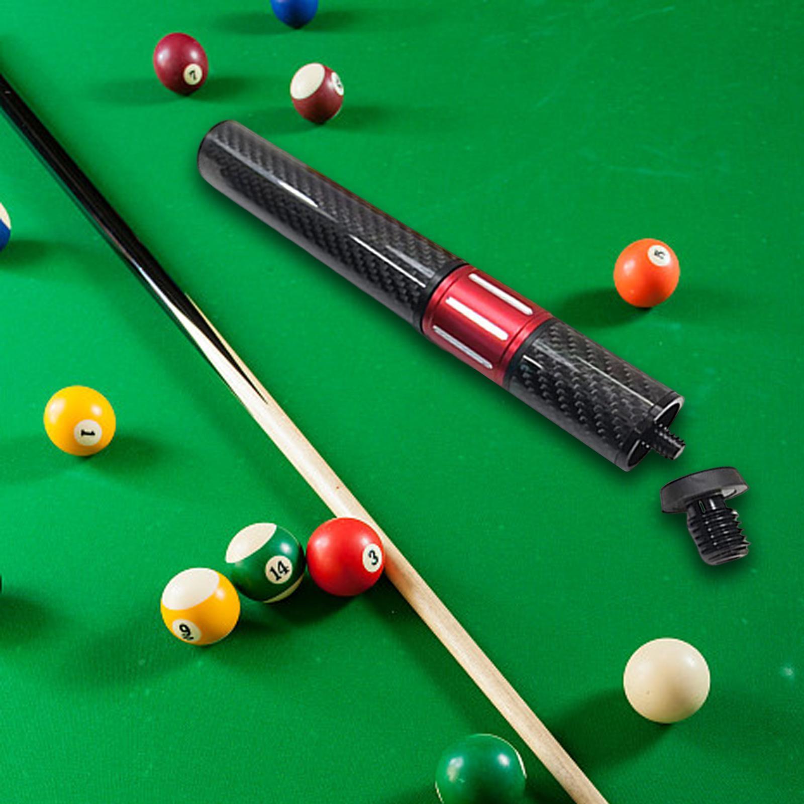 Telescopic Pool Cue Extension Snooker Cue Extend Compact Billiard Holder Cue Joint Accessories End Lengthener for Billiard Cues Professional