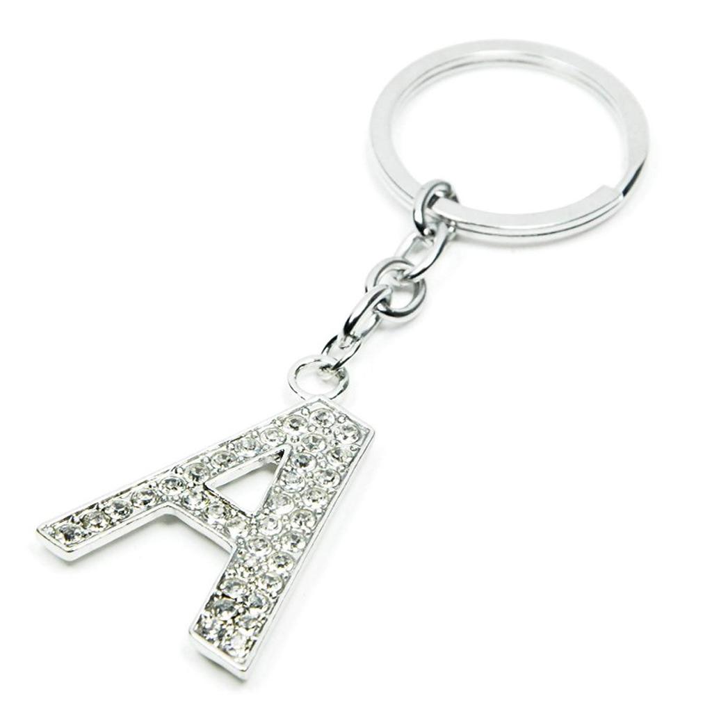 Alphabet Keyring Initials Keyring Shiny Key Chain Letters