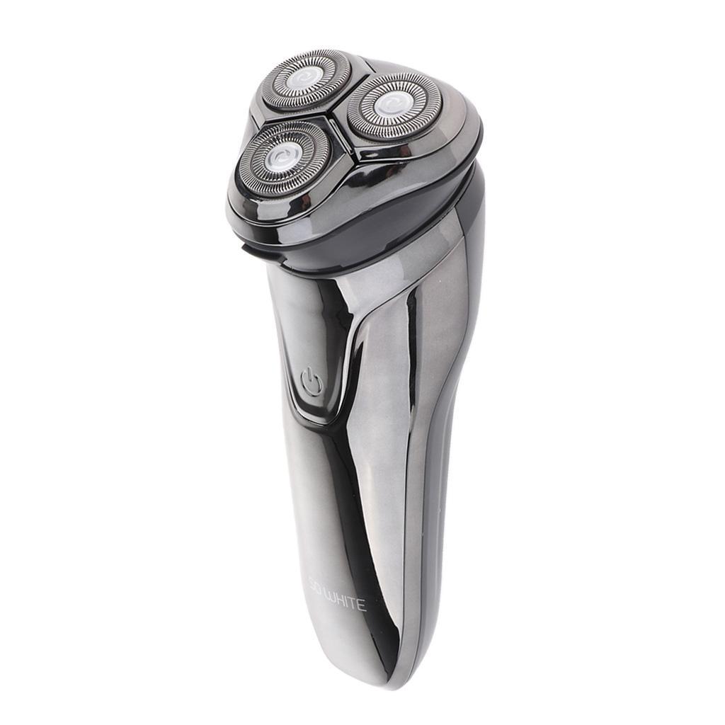 Rechargeable Waterproof Electric Shaver Wet & Dry Rotary Shavers for Men Electric Shaving with Pop-up Trimmer