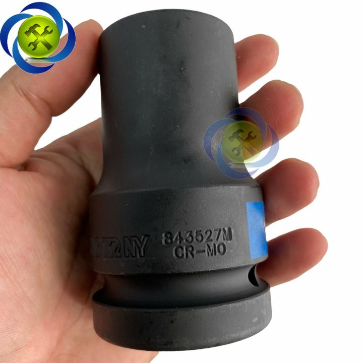 Tuýp 27mm 1 inch Kingtony 843527M loại dài 6 cạnh màu đen