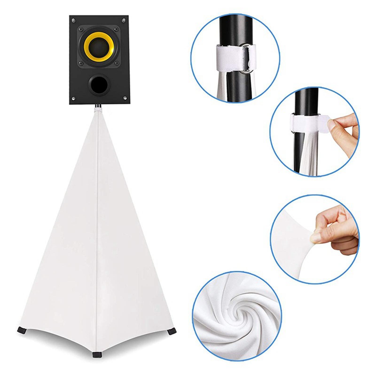 Universal Speaker Stand Cover Stretchable Height Flexible for Wedding Stage