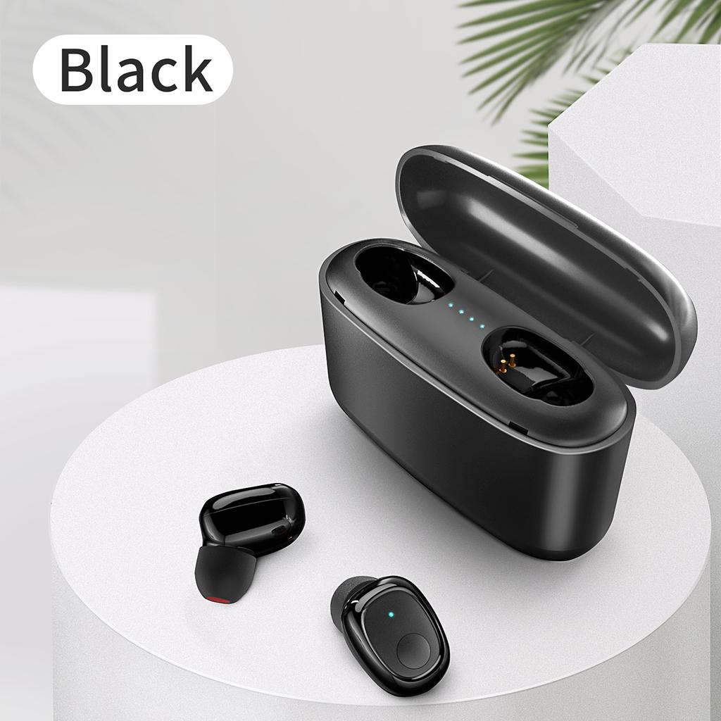 Bluetooth 5.0 Wireless Earbuds w/ Charging Case IP54 Waterproof TWS Stereo Headphones in Ear w/ Mic Headset Premium Sound w/ Deep Bass for Sport