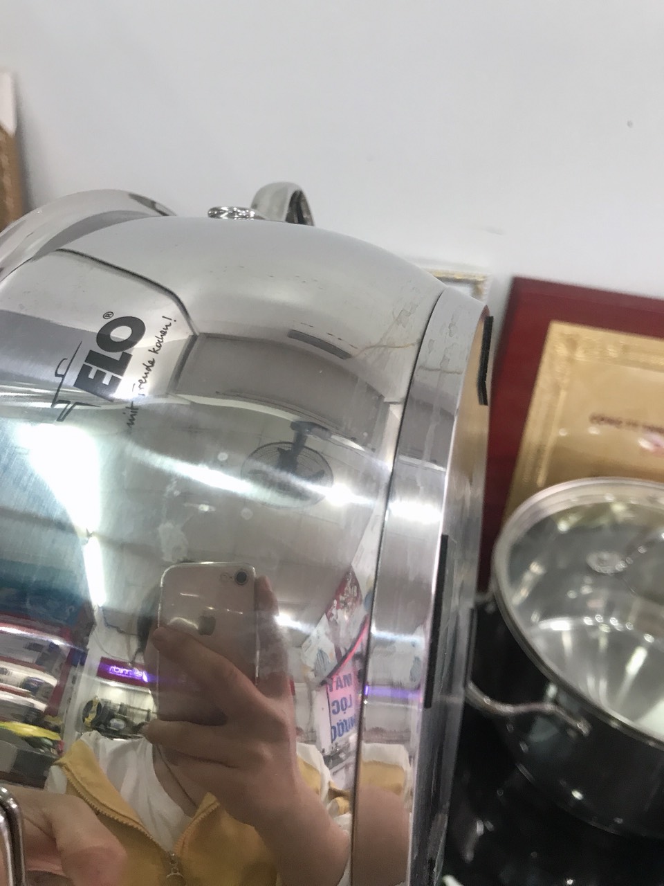 Bộ nồi inox 304 Elo New Luna 4 chiếc vung kính