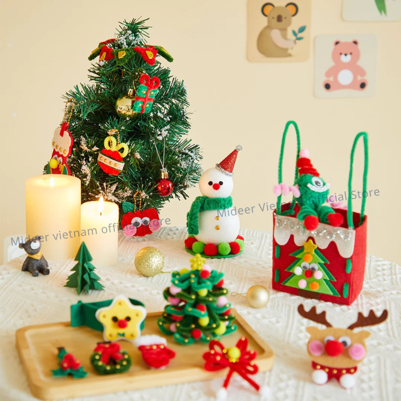 Đồ chơi trang trí cây thông noel Mideer Christmas Creative Crafting Bucket