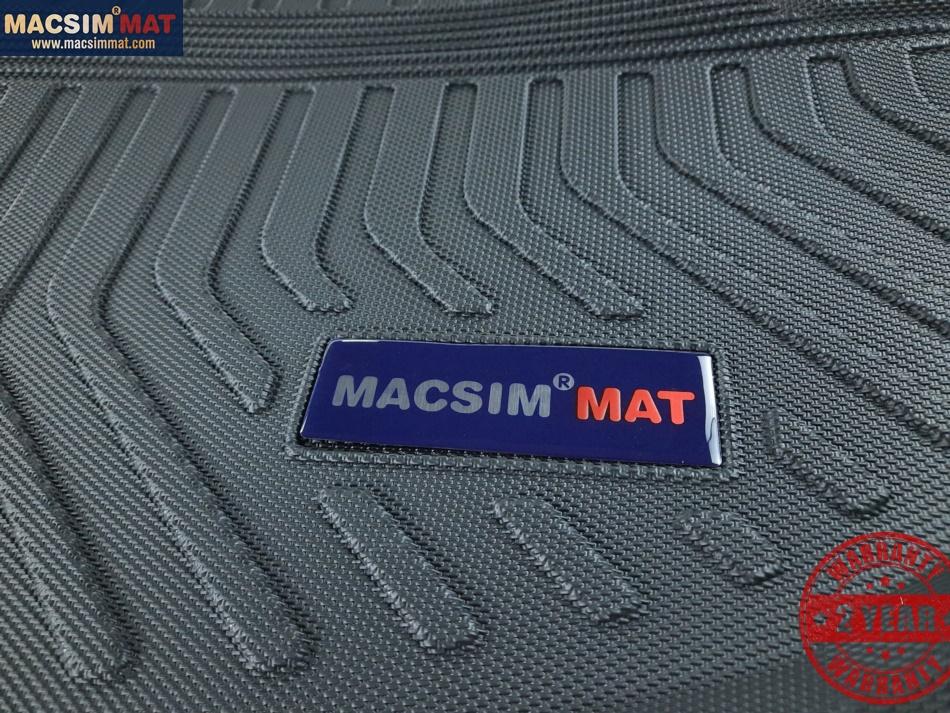 Thảm lót cốp Hyundai Santafe DM 7 chỗ 2019-đến nay nhãn hiệu Macsim chất liệu TPV cao cấp màu đen