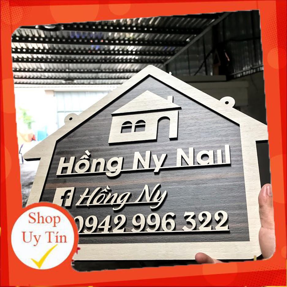 Bảng gỗ tên shop mini (đạo cụ chụp ảnh) chúng tôi thiết kế theo yêu cầu