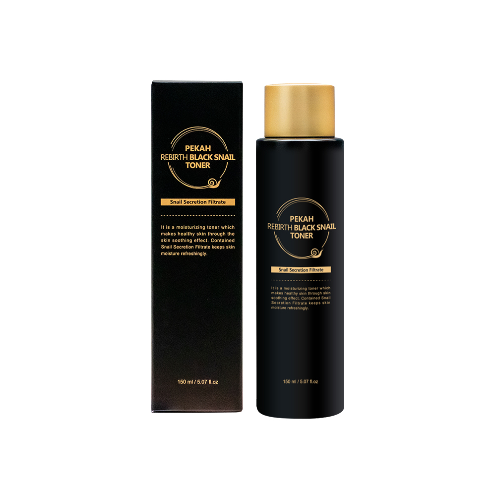 Nước Hoa Hồng Cấp Ẩm Và Phục Hồi Chiết Xuất Ốc Sên PEKAH REBIRTH BLACK SNAIL TONER