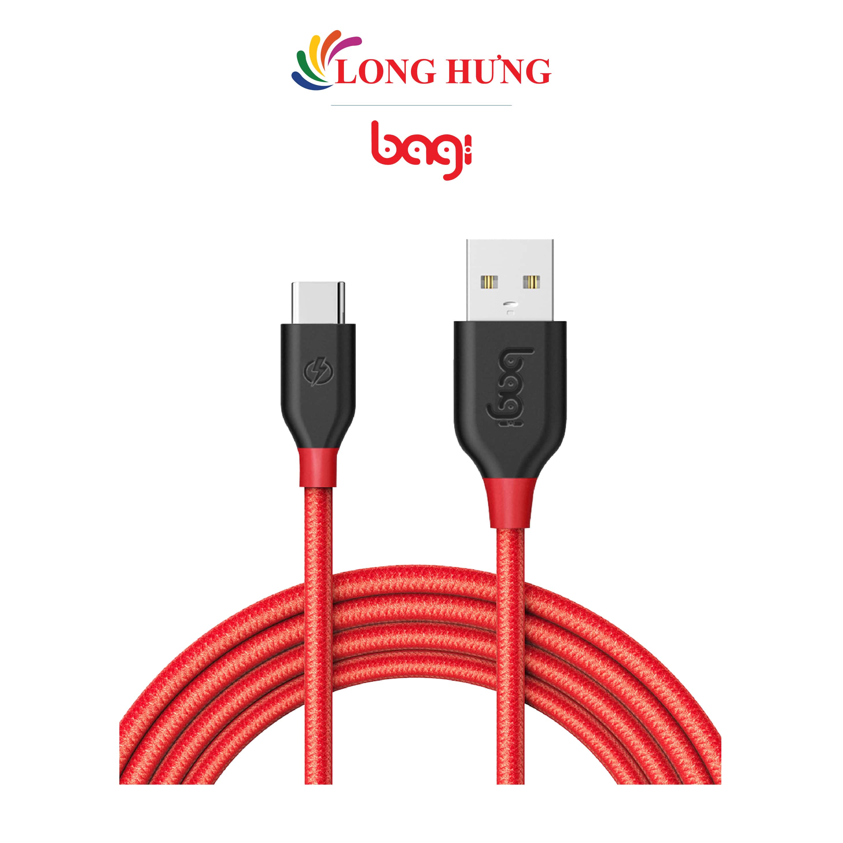 Cáp USB Type-C 2.0 Bagi dây dù 1.5m CH150 - Hàng chính hãng