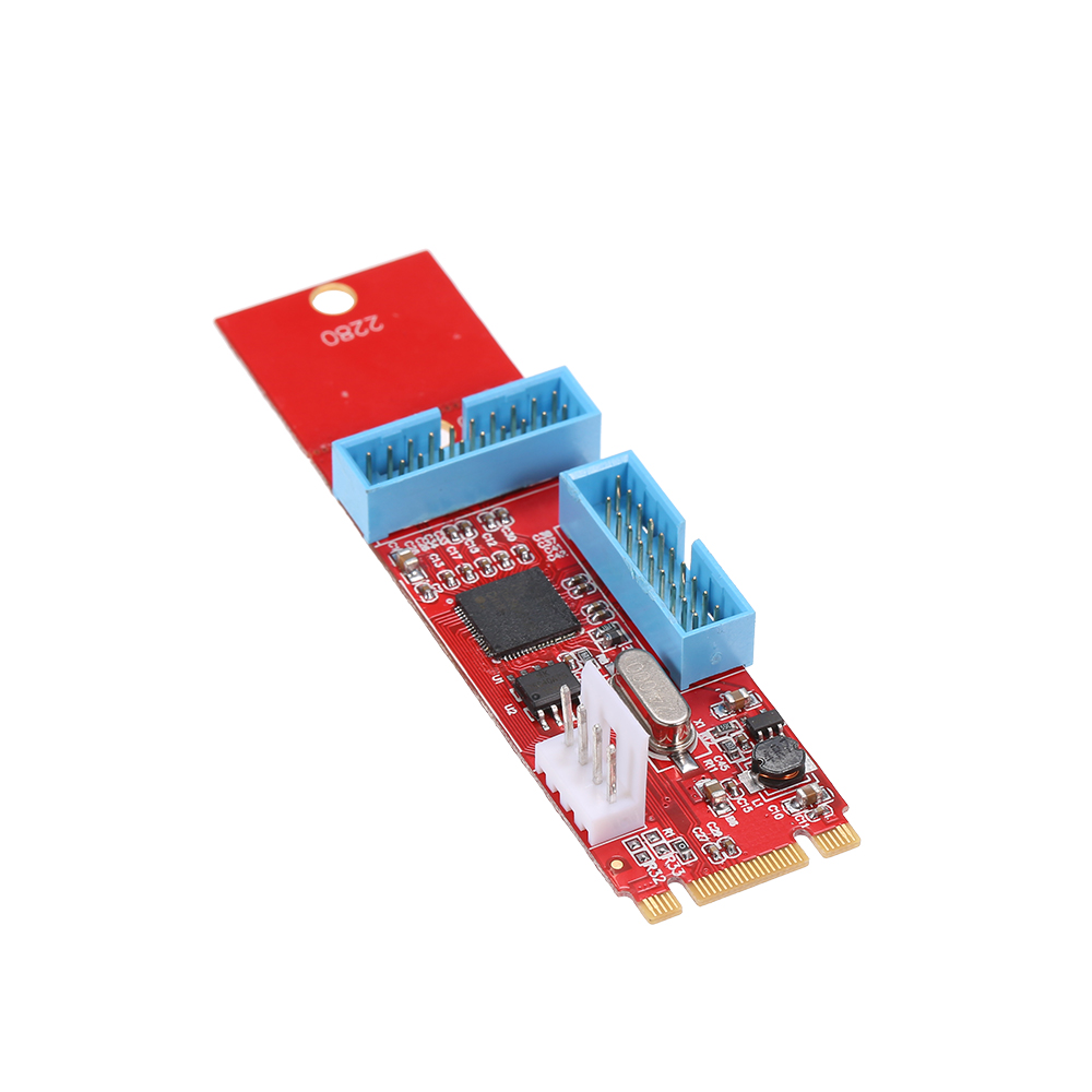 Bộ Chuyển Đổi Ngff M.2 Sang USB3.0 Với 19 Pin 2 Cổng Hỗ Trợ 2260/2280