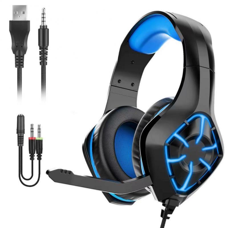 GS-1000 Game Tai Nghe Tai Nghe Chơi Game Bass Stereo Trên Đầu Tai Nghe Máy Tính Laptop Micro Có Dây Tai Nghe Cho Máy Tính PS4 Xbox