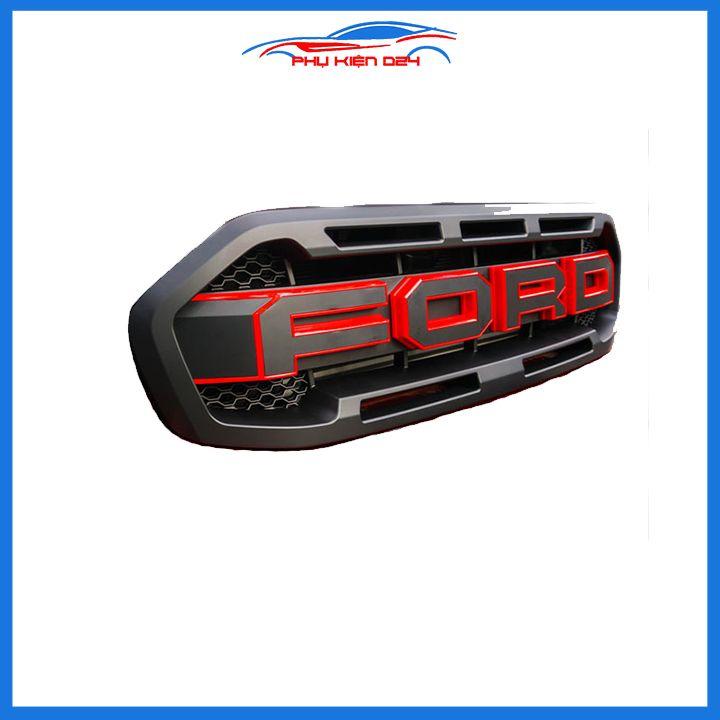 Mặt ca lăng, calang Ranger XLS, XLT 2018-2019-2020 chữ đỏ 3D trang trí làm đẹp xe