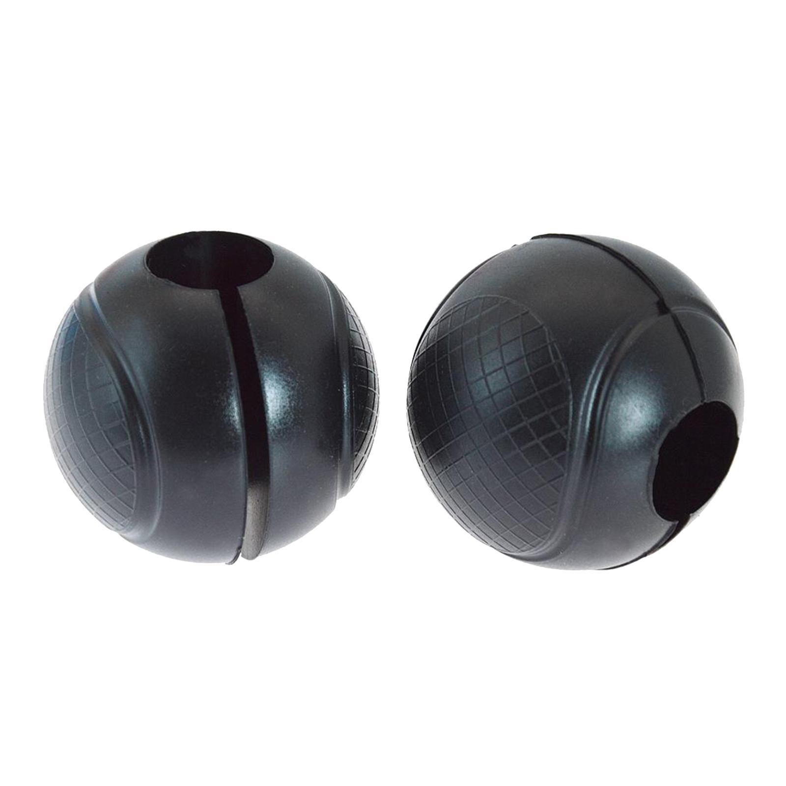 2x Barbell Grips - Thick Bar  Ball Grips for Weightlifting - Dumbbell Handles  Grip Hand  Pull up Tape Arm  Adapter