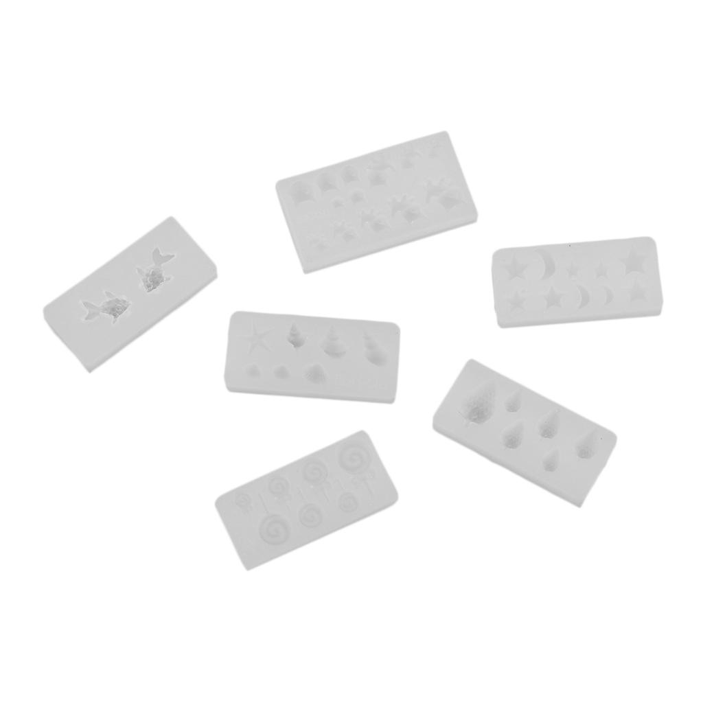 6 3D Khuôn Silicon Cho Móng Tay Nghệ Thuật Trang Trí, Trang Sức Phát Hiện Phụ Kiện Tự Làm Đồ Thủ Công, tải Trọ