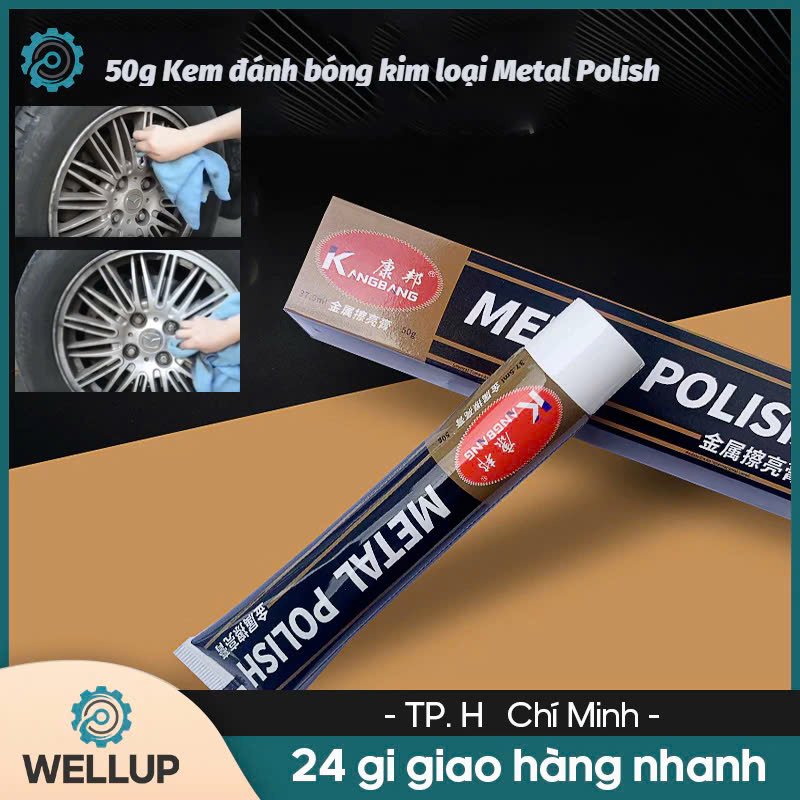 Kem Đánh Bóng Inox, Nhôm, Kim Loại – Làm Mới Xe Má ÔTo, Hàng Cao Cấp Siêu Sáng
