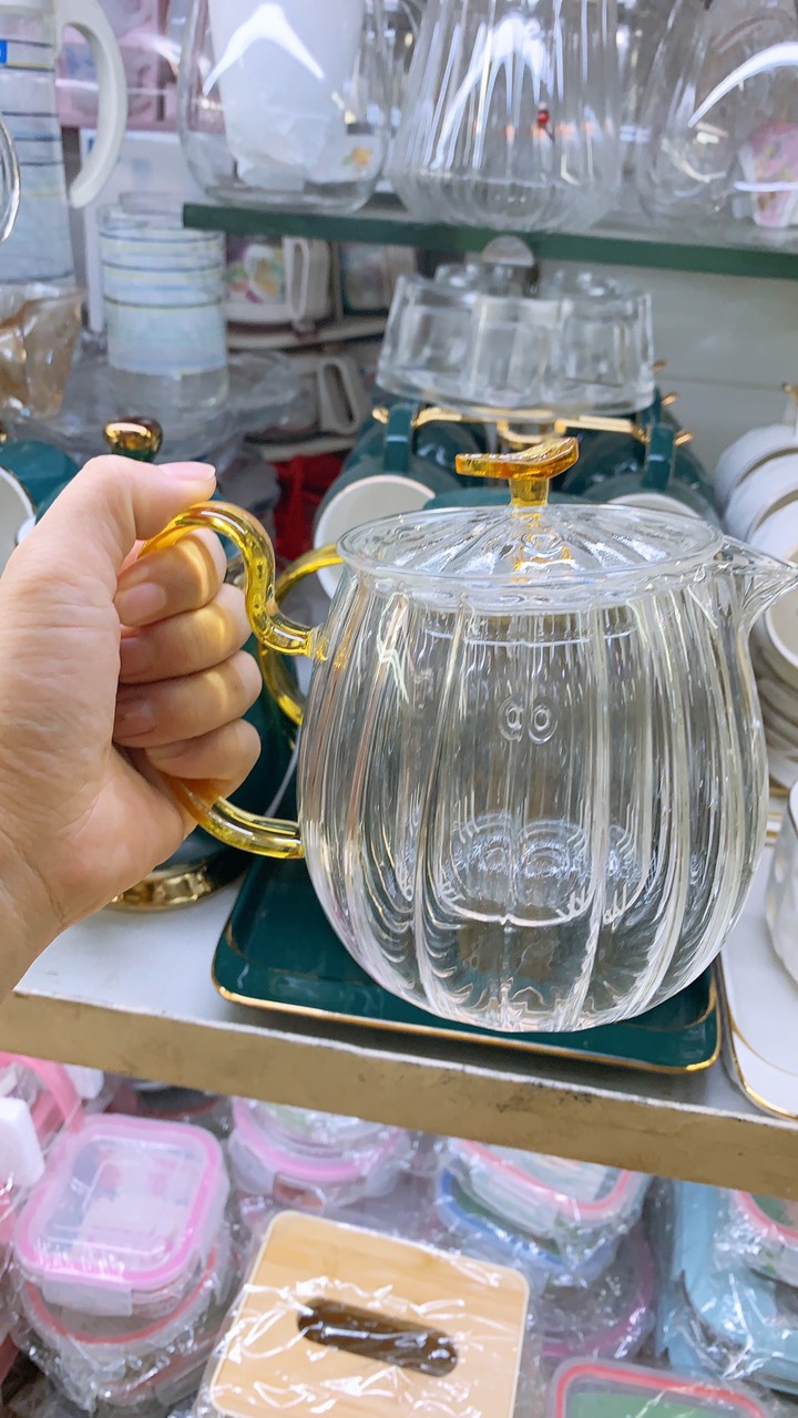 ẤM PHA TRÀ CÓ LÕI LỌC THỦY TINH CHỊU NHIỆT CAO CẤP VÂN SỌC - ANTH691