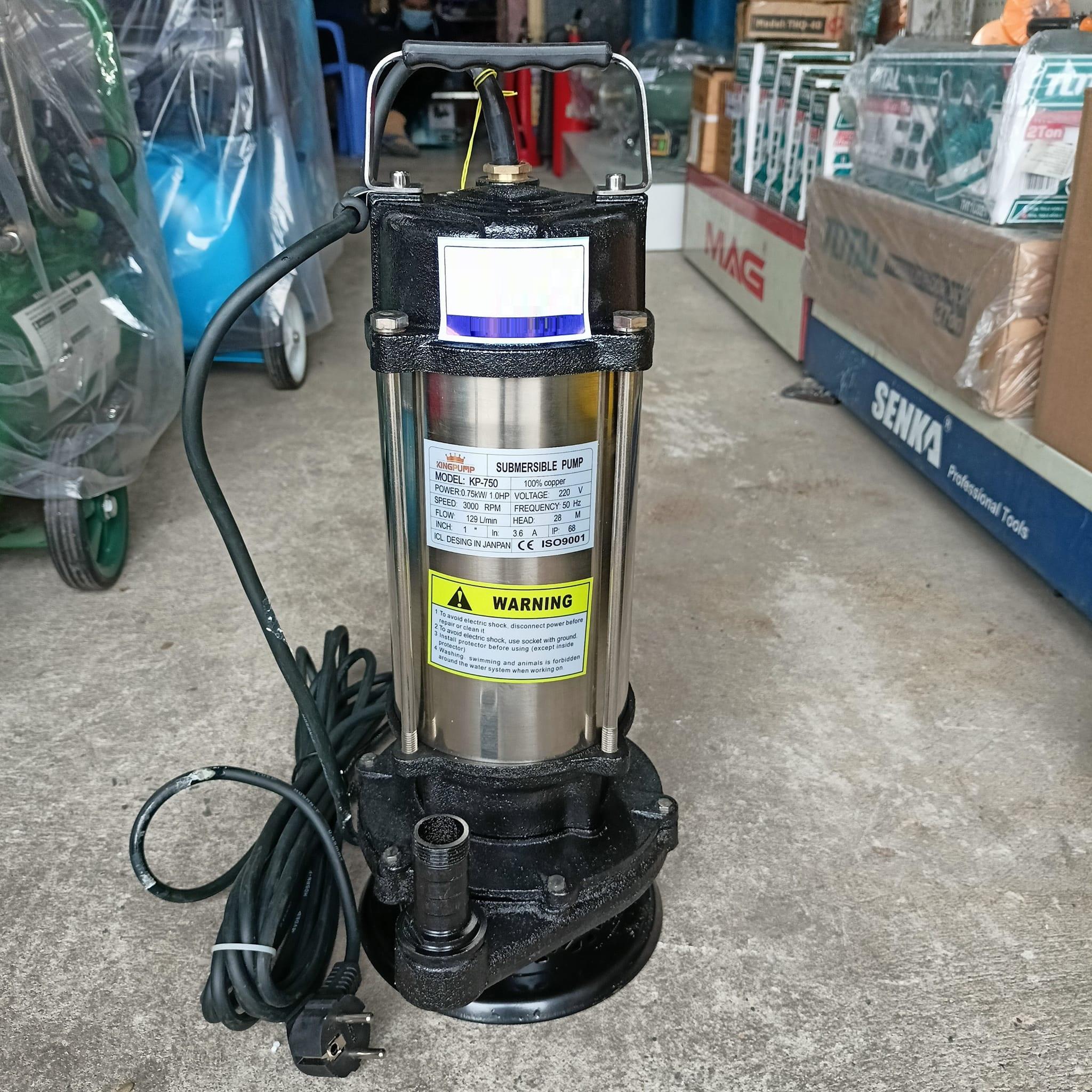 MÁY BƠM CHÌM (NƯỚC SẠCH) 750W KINGPUMP KP-750 - HÀNG CHÍNH HÃNG