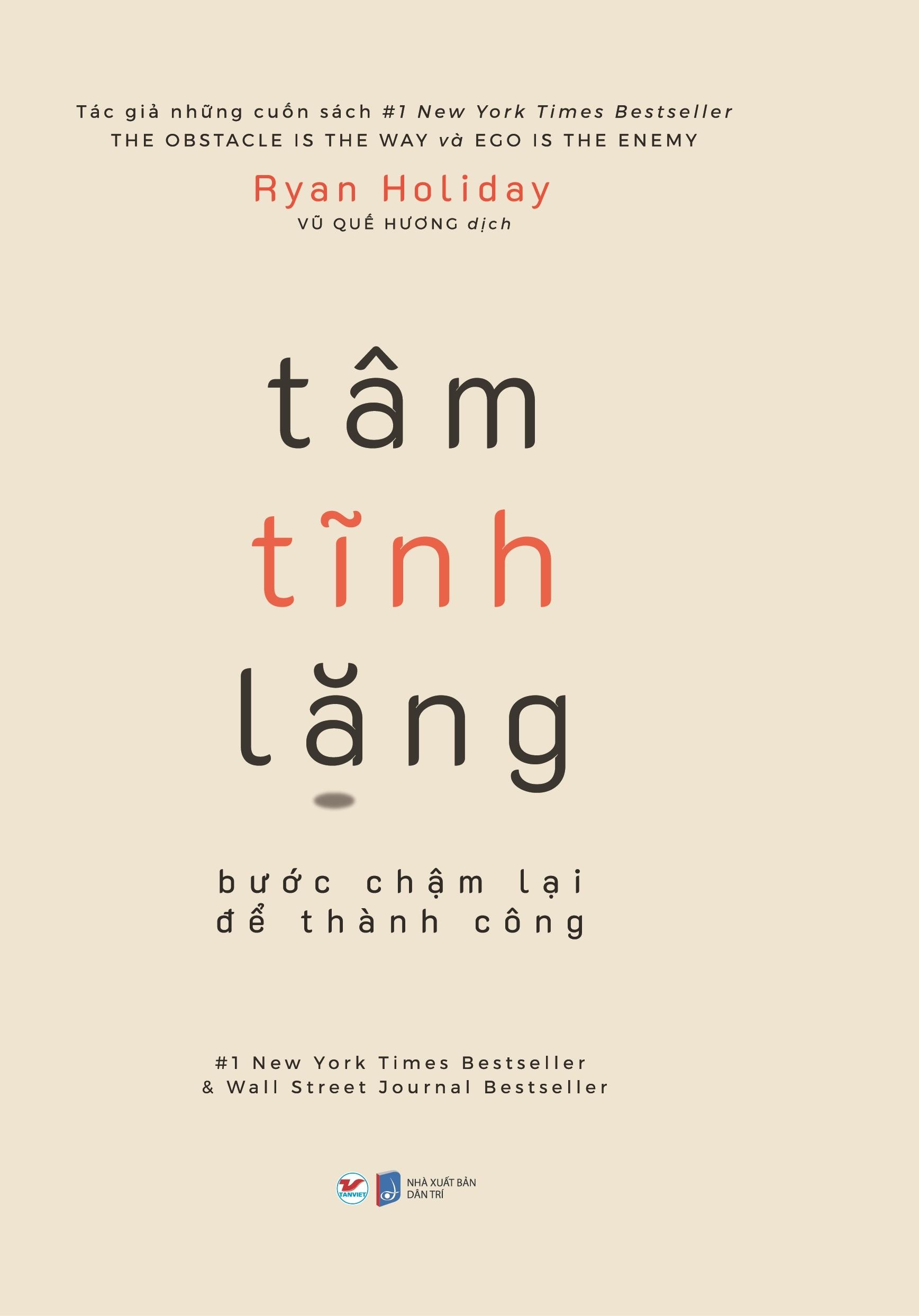 Sách Tâm Tĩnh Lặng Bước Chậm Lại Để Thành Công