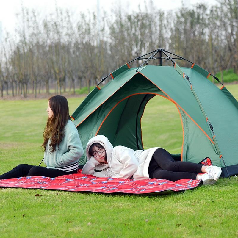 Lều liều picnic cắm trại dã ngoại du lịch đi phượt tự bung cỡ lớn size đủ cho 3-4 người (200x200x135cm)