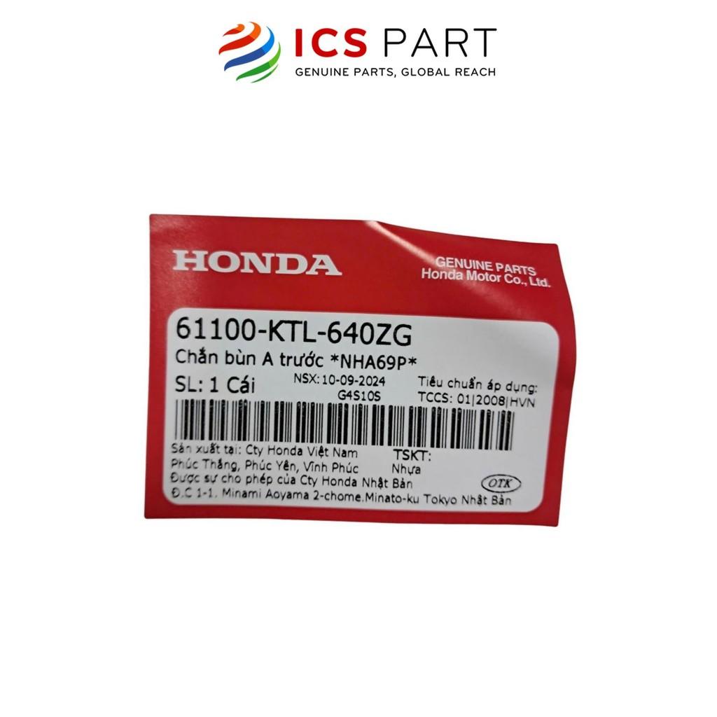 Dè Trước (Chắn Bùn Trước) HONDA Wave 100 (Alpha A) 2005-2011 Đen Nha69P (Không Tem) (61100KTL640ZG)