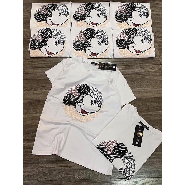 Áo Thun Nữ Họa Tiết Chuột Mickey HOT 2021