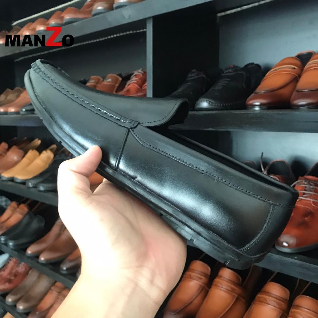 Giày mọi nam cao cấp da bò - Giầy lười giá rẻ nhất - Bảo hành 12 tháng tại Manzo store - GT 112