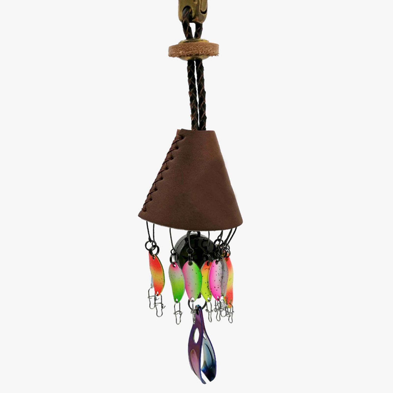 Lure Sequin Bell Bag with Buckle Supplies Outdoor with Hook Hole Hanger