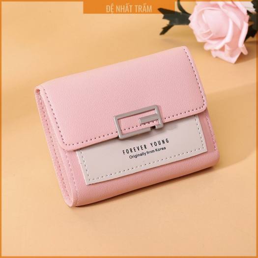 Ví Ngắn Mini Cầm Tay Nhiều Màu, Bóp Nữ Cầm Tay, Ví Thẻ Card Da Thật Cao Cấp Nhỏ Gọn Siêu Hot, Ví Thời Trang Nữ