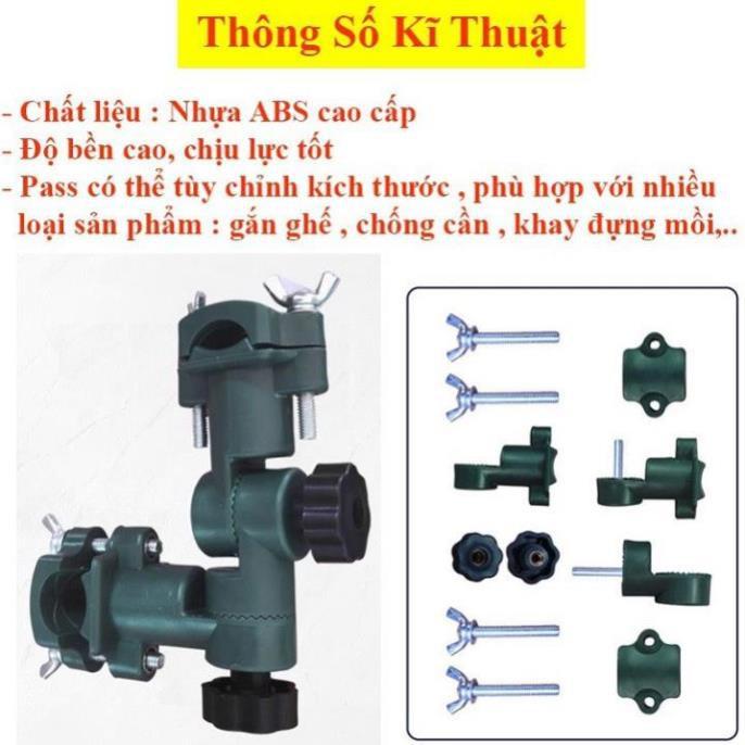 Pass Đa Năng Gắn Ghế Câu Cá , Khay Đựng Mồi, Chống Cần Câu DCC4 đồ câu FISHING_HD