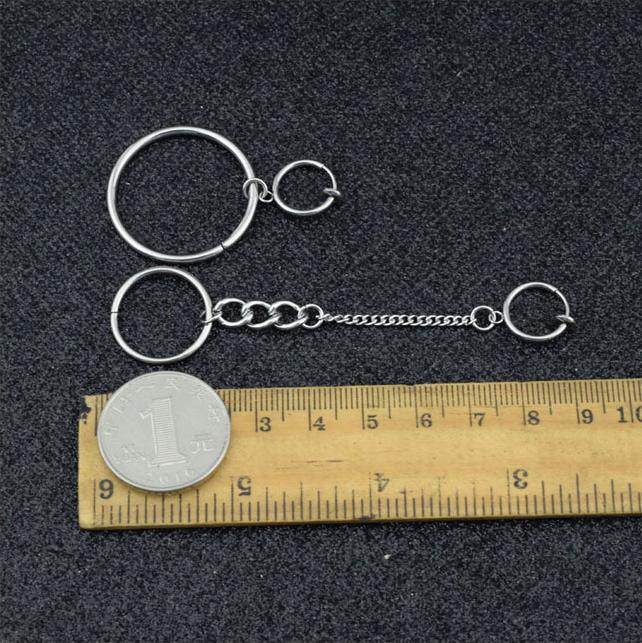 Bông tai vòng tròn bất đối xứng