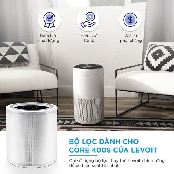 Lõi Lọc Diệt Khuẩn Cho Máy Lọc Không Khí Levoit Core 400S RF - Hàng Chính Hãng