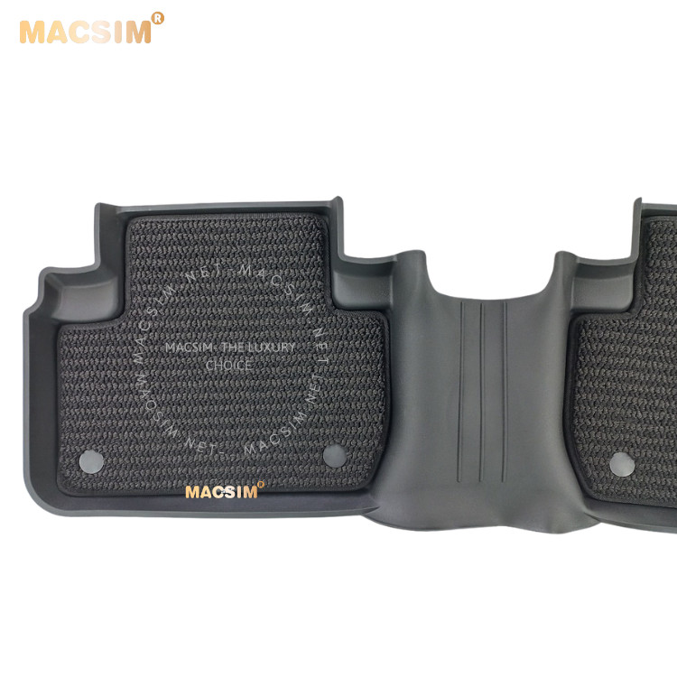 Thảm lót sàn ô tô 2 lớp cao cấp dành cho xe Mitsubishi Outlander 2014-2022 nhãn hiệu Macsim 3w chất liệu TPE