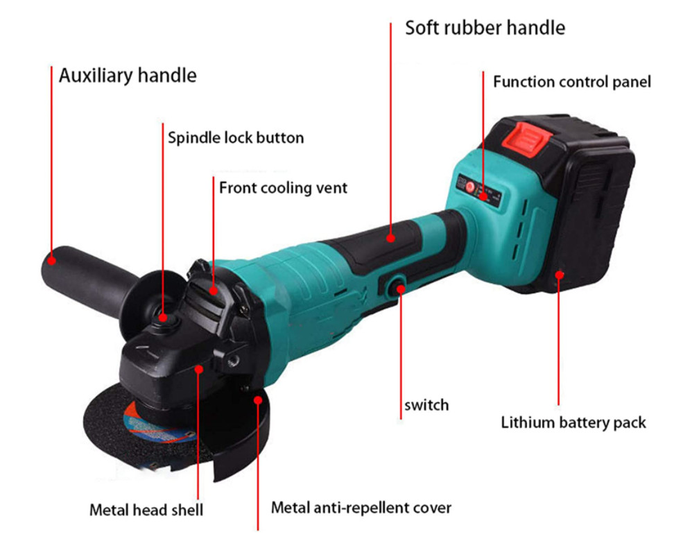 Máy mài điện công nghiệp không chổi than Pin Lithium